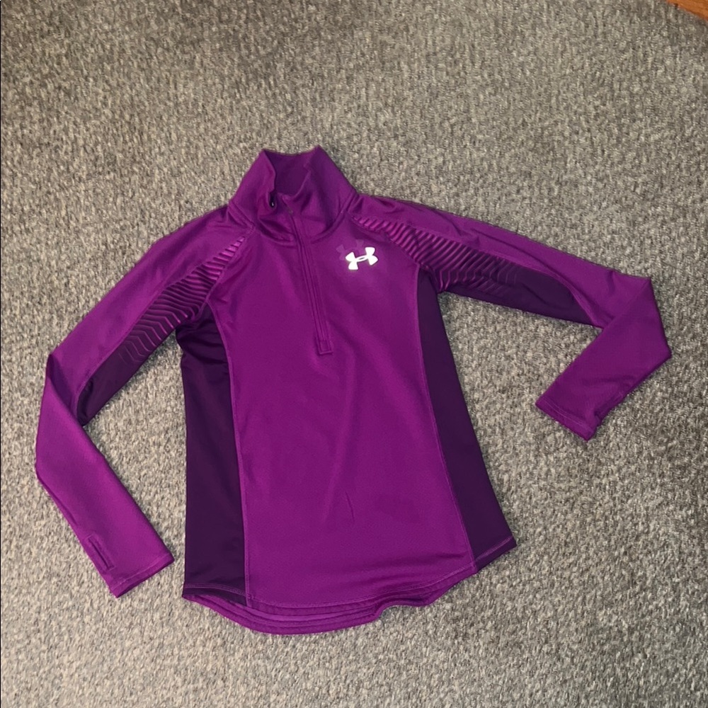 Under Armour Purple Long Sleeve top. Large